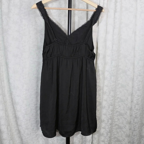 American eagle y2k black lace babydoll mini slip dress - Picture 4 of 5